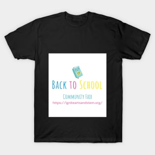 Back to School Community Fair Book Logo T-Shirt